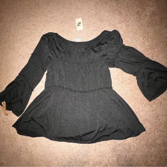 MAX STUDIO Boho Long Sleeve Top - Picture 2 of 5